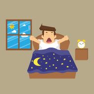 businessman was awake