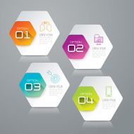 Infographic design template and marketing icons N69