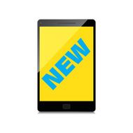 New word display on High-quality smartphone screen