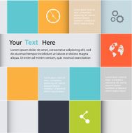 Vector colorful info graphics for your business presentations N296