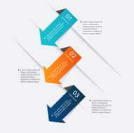 Vector colorful info graphics for your business presentations N297