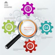 Abstract Modern digital template vector banner infographics N10