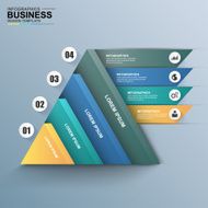 Abstract 3D digital business Infographic N30