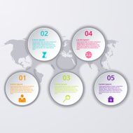 Vector illustration infographics Timeline circle N3