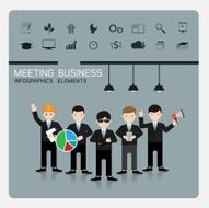 teamwork business Concept of Group People Vector