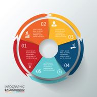 Vector circle infographic N70