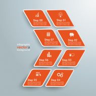 Rhombus Orange Arrow 8 Options