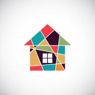 House abstract real estate vector background N3