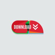 Colorful download web button Modern flat design N92