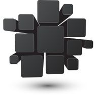 Bubble black infographics design N3