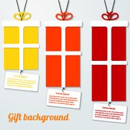 Set of color infographic square Vector illustration