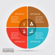 Vector circle element for infographic N87