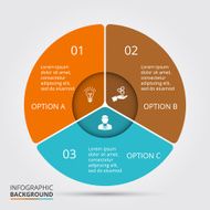 Vector circle element for infographic N89