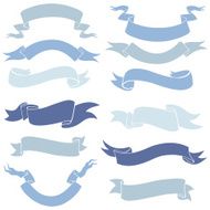 Vector Set of Ribbons for Your Text N4