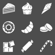 Vector Set of Dessert Icons N3