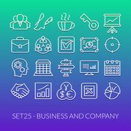 Outline icons thin flat design modern line stroke style N66