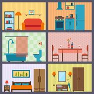 House in cut Detailed modern house interior N4