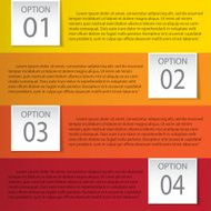 Modern infographics element number template Vector illustration