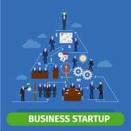Business pyramid infographics