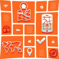 navigation flat infographic N47