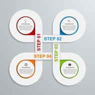 Abstract infographic design template N16