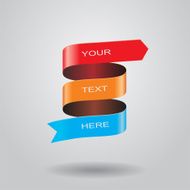 Infographic report template with arrows and text Vector N2
