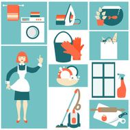 House work concept vector illustration N4