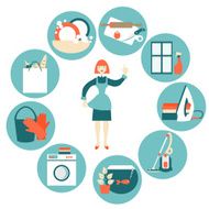 House work concept vector illustration N5