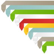 Modern business origami style options banner N26