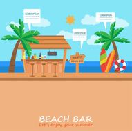 beach bar background
