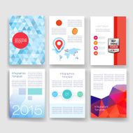 Templates Design Set of Web Mail Brochures Mobile Technology Infographic N389