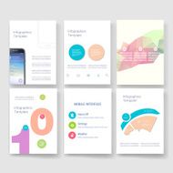 Templates Design Set of Web Mail Brochures Mobile Technology Infographic N392