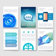 Templates Design Set of Web Mail Brochures Mobile Technology Infographic N397