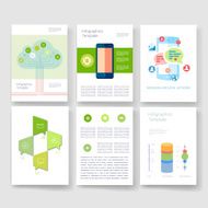 Templates Design Set of Web Mail Brochures Mobile Technology Infographic N400