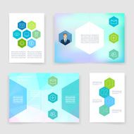 Templates Design Set of Web Mail Brochures Mobile Technology Infographic N404