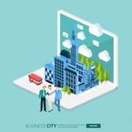 City on Laptop N11