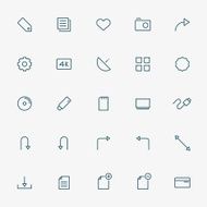 web minimal line icons N2
