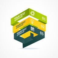 Vector pyramid chart isometric templates with options N2
