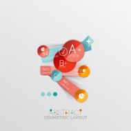 Modern abstract geometric info banner N383