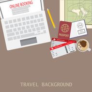 travel preparation background