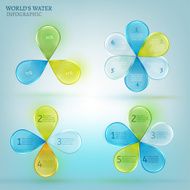 Water drop infographic 02 A