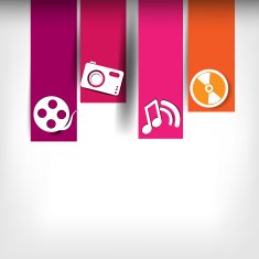 Blank for text with infographic elements N7