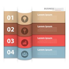 Banner business infographics