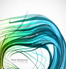 abstract colorfull wire line wave vector