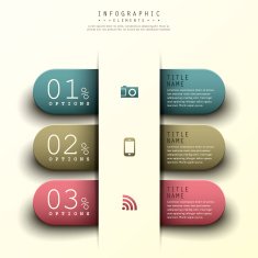 vector abstract 3d paper infographics N62