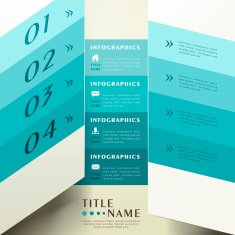 abstract 3d paper infographics N78