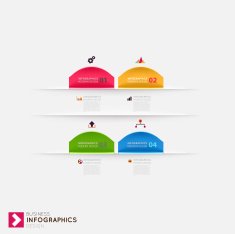 Set of business infographics N46