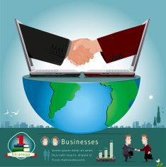 businessman infographics vector illustration N7