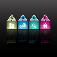 Modern infographics options layout