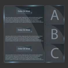 Vector glass pattern infographics